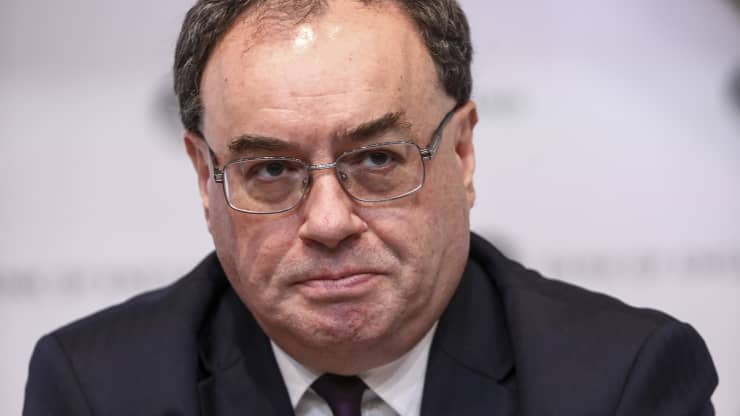 Bank of England Governor Andrew Bailey.