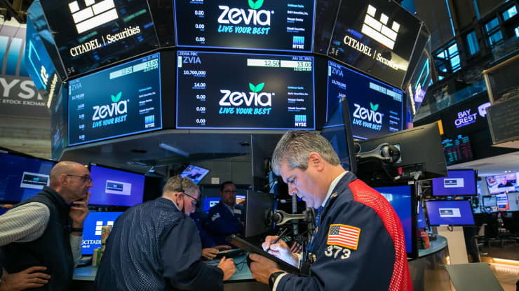 Traders at the New York Stock Exchange.