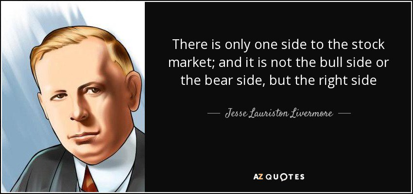 Vince Stanzione na Twitteru: &quot;Agreed same here as Jesse Livermore said &quot; There is only one side of the market and it is not the bull side or the bear  side, but the