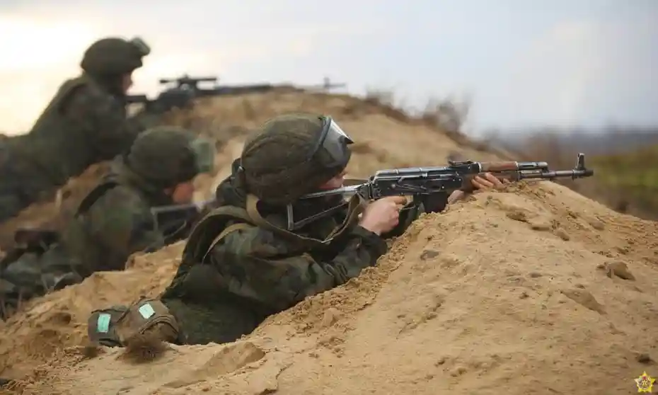 Russia and Belarus begin military drills near Belarusian border with  Ukraine | Ukraine | The Guardian