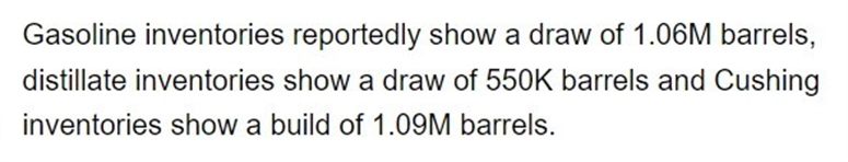 oil survey 27 July 2022