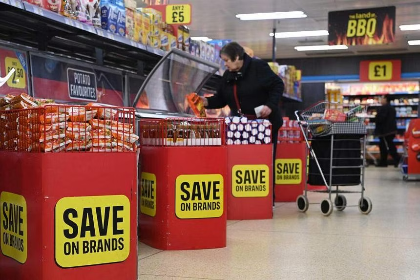 UK shop price inflation cools for first time in 2023 | The Straits Times