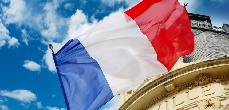 What does the blue white and red French flag mean?