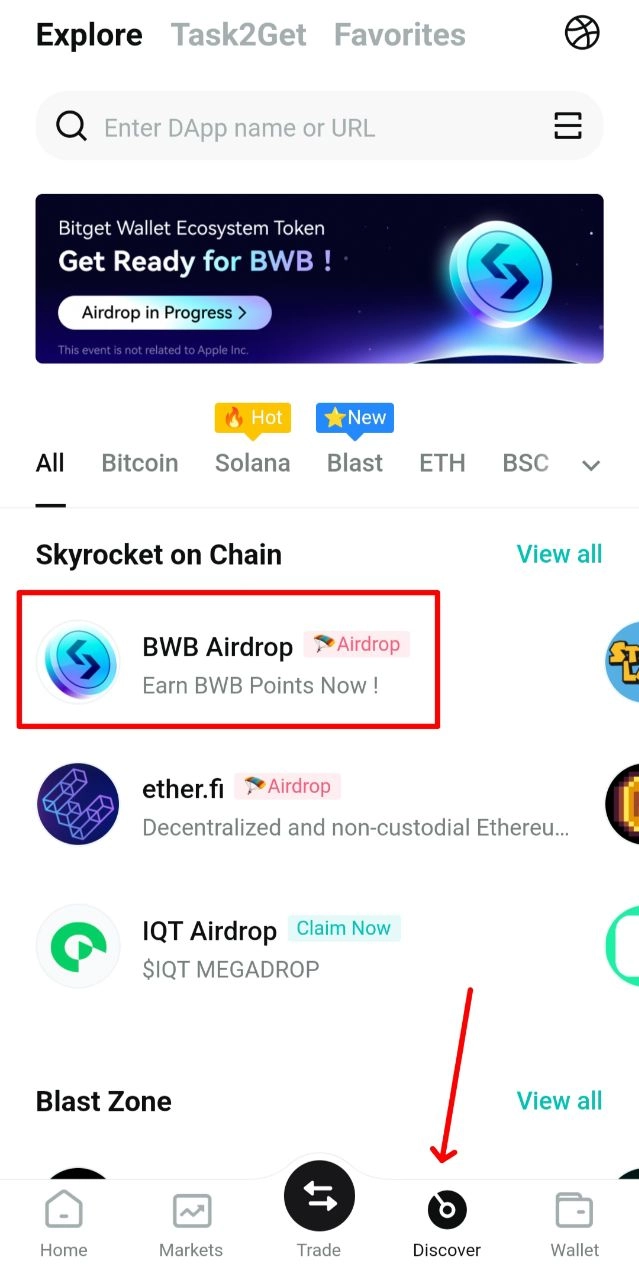 BWB airdrop