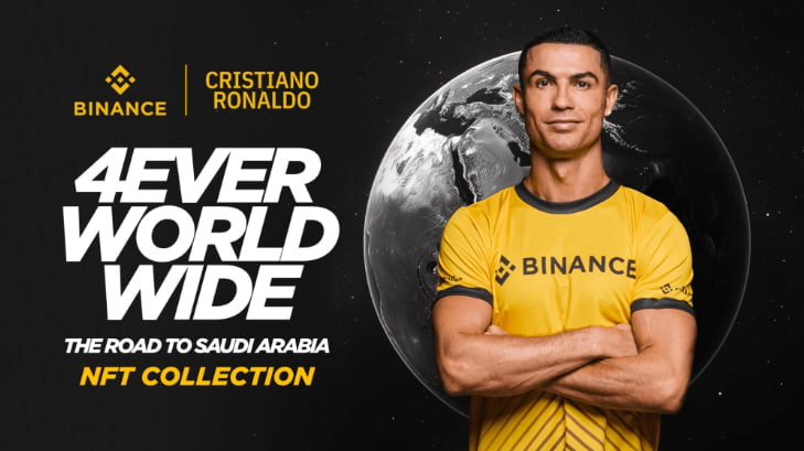 Binance kết hợp với Ronaldo cho ra mắt bộ sưu tập NFT 'Forever Worldwide'