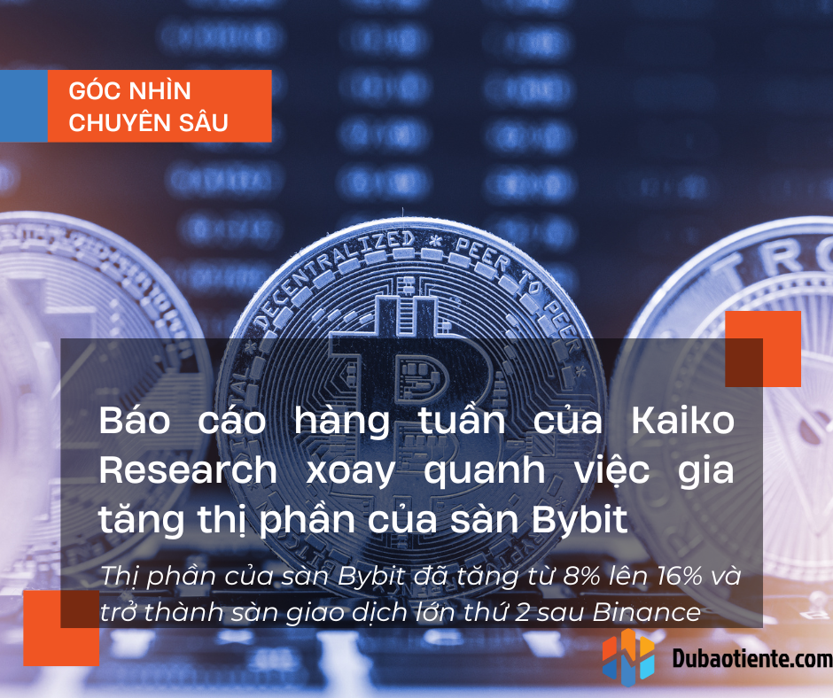 Báo cáo hàng tuần của Kaiko Reseach xoay quanh việc gia tăng thị phần của sàn Bybit