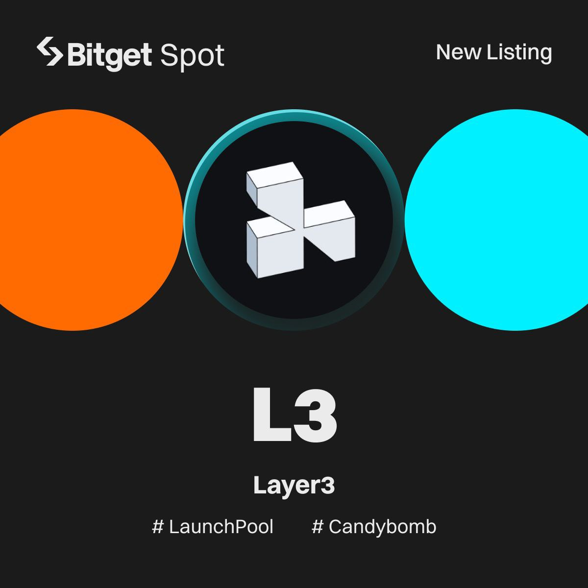 Bitget niêm yết Layer3 (L3) — Chia sẻ 6,163,000 L3 trên Launchpool và CandyBomb!