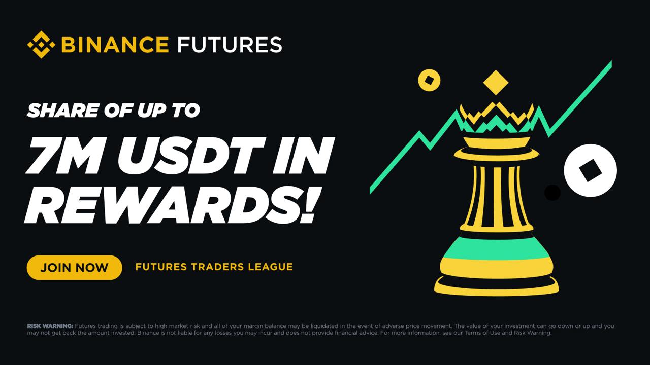 Binance ra mắt sự kiện Futures Traders League với tổng giải thưởng lên đến 2.8 triệu USDT