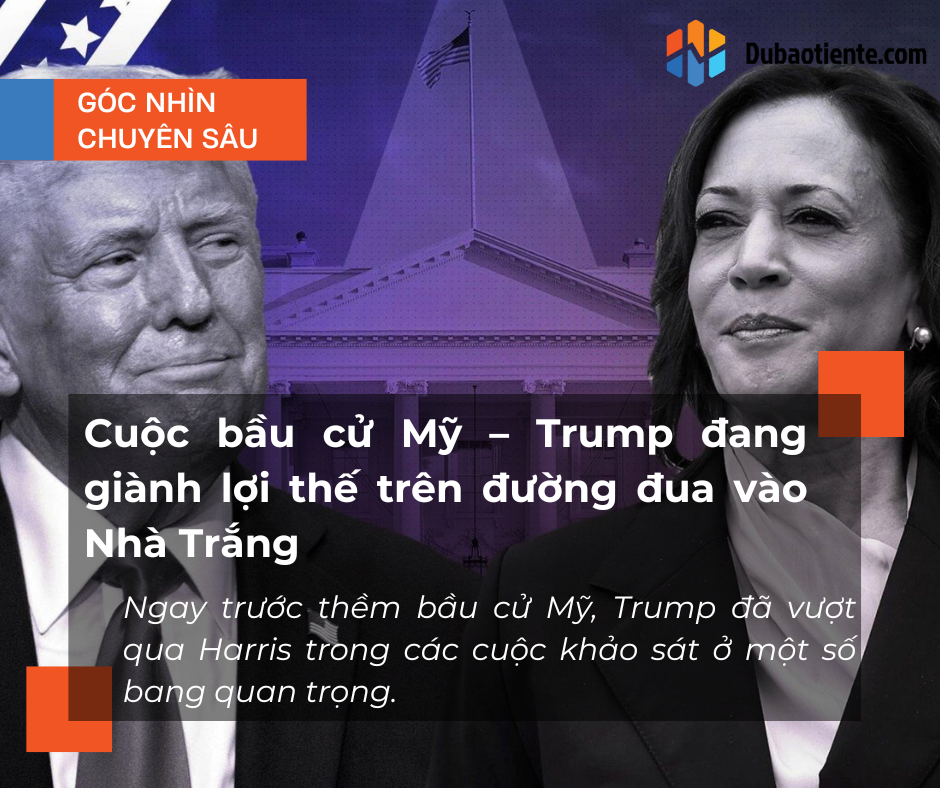 Cuộc bầu cử Mỹ – Trump đang giành lợi thế trên đường đua vào Nhà Trắng