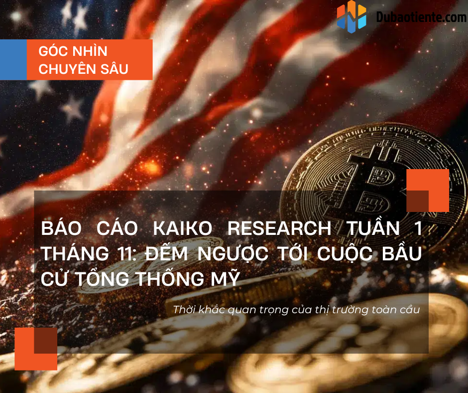 Báo cáo Kaiko Research tuần 1 tháng 11: Đếm ngược tới cuộc bầu cử Tổng thống Mỹ