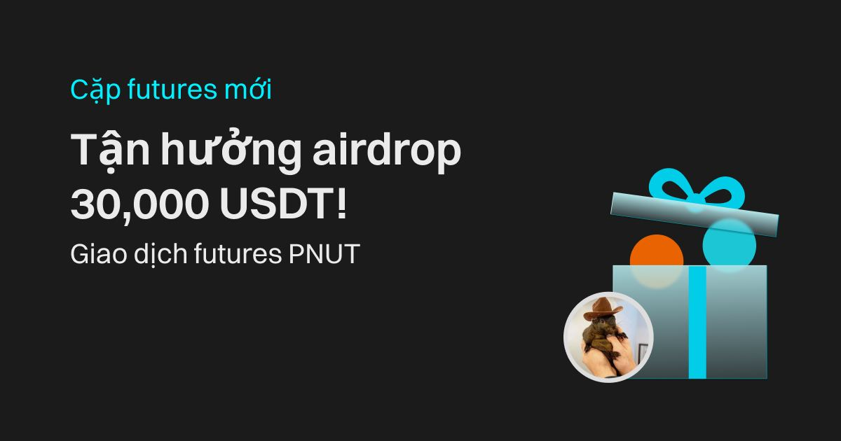 Cặp giao dịch futures mới trên Bitget: Giao dịch futures PNUT để chia sẻ airdrop 30,000 USDT