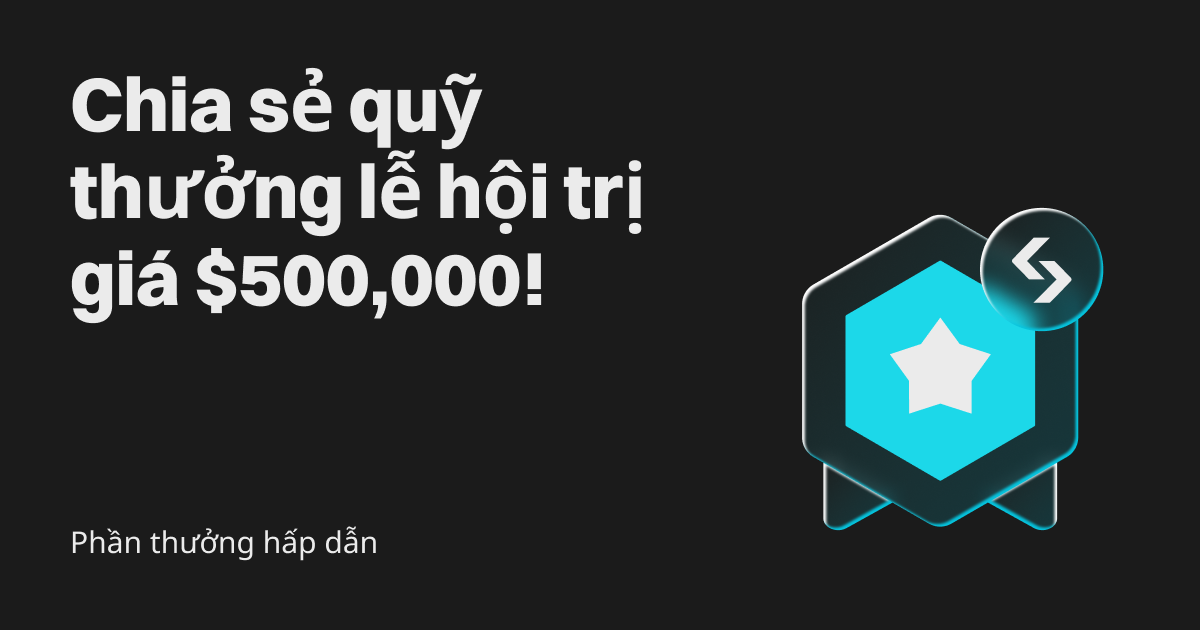 Phần thưởng hấp dẫn trên Bitget: Chia sẻ quỹ thưởng lễ hội trị giá 500,000 USD