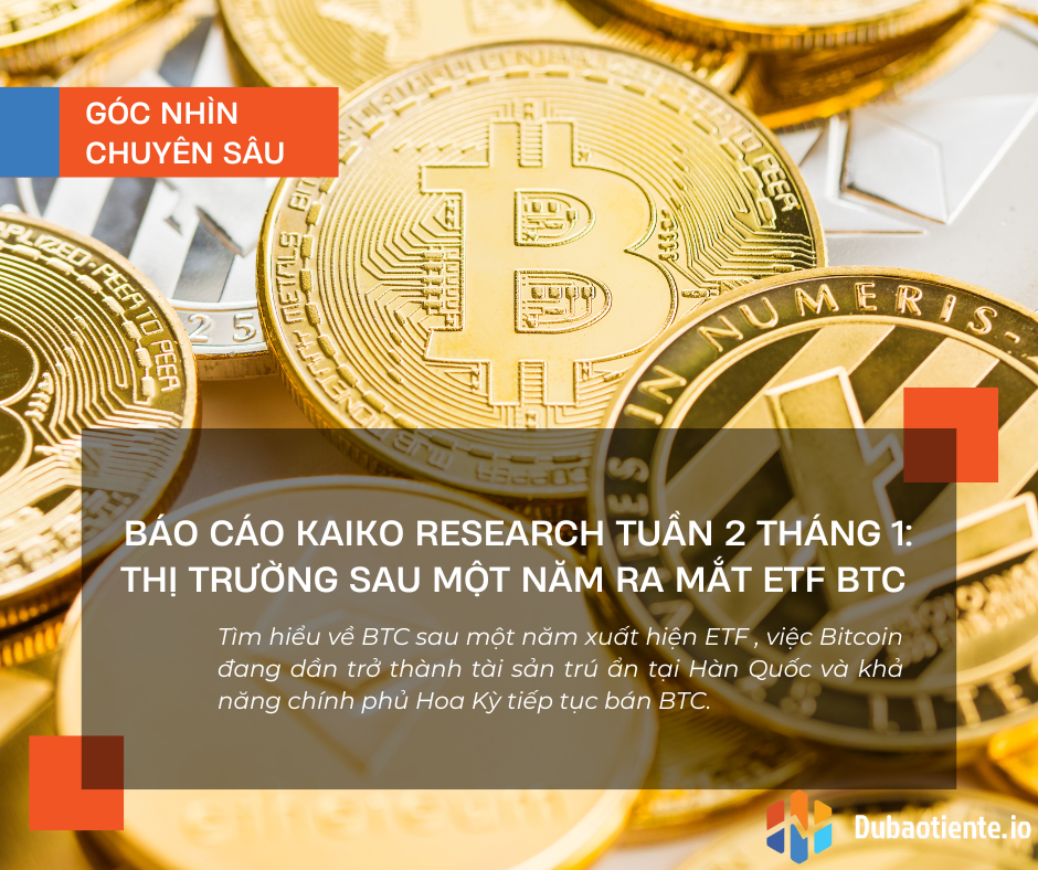 Báo cáo Kaiko Research tuần 2 tháng 1: Thị trường sau một năm ra mắt ETF BTC